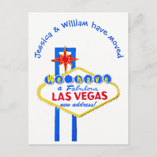 Carte Postale Faire-part Annonce de nouvelle adresse à Las Vegas