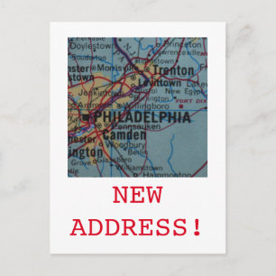 Carte Postale Faire-part Annonce de nouvelle adresse à Philadelphie