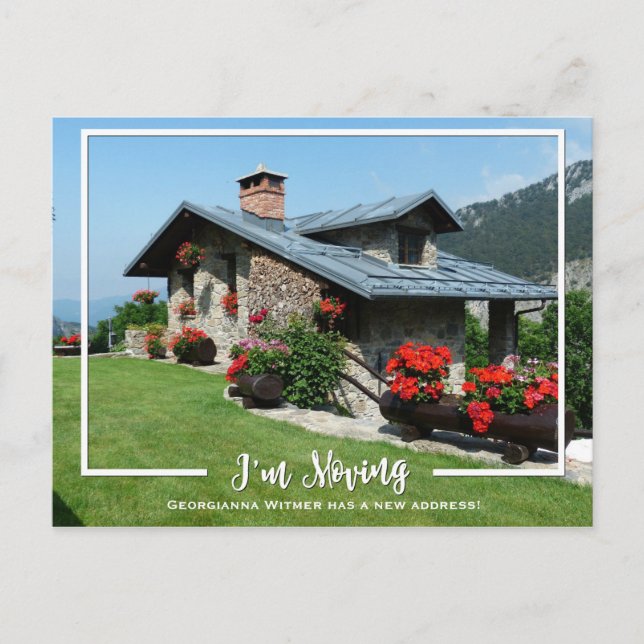 Carte Postale Faire-part Annonce de photo de nouvelle maison que je déménag (Devant)