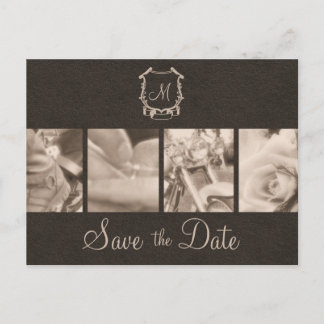Carte Postale Faire-part Annonce de sauvegarde de date de photos de moto sé