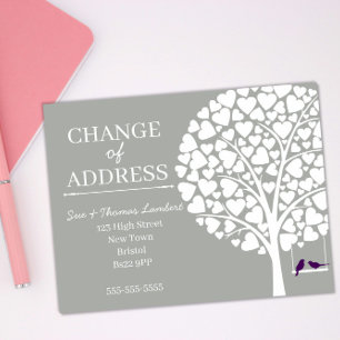 Carte Postale Faire-part Annonce d'une nouvelle adresse pour Whimsical Tree