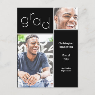 Carte Postale Faire-part Annonce photo de diplômé 2