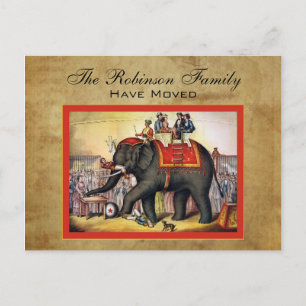 Carte Postale Faire-part Annonces de déplacement vintage