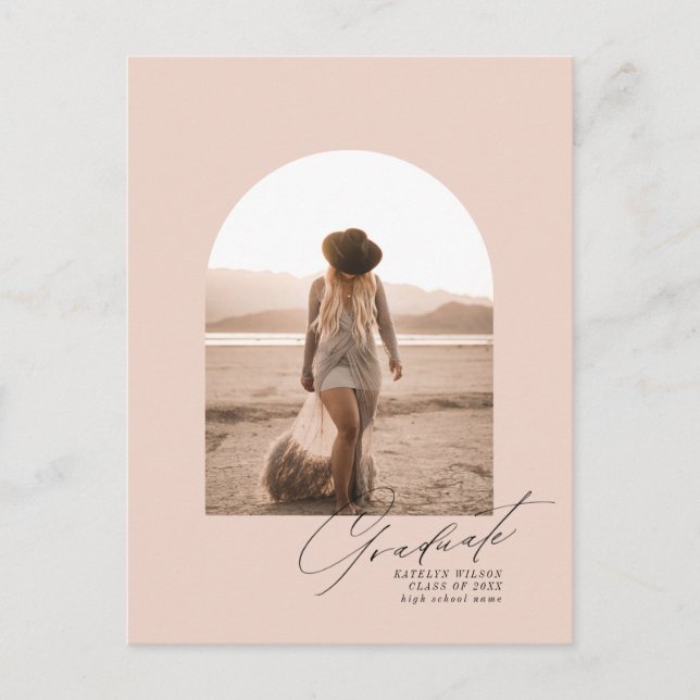 Carte Postale Faire-part Annonces de Grad Photo Arch Minimal (Devant)