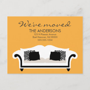 Carte Postale Faire-part Annonces mobiles de décor élégant