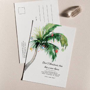 Carte Postale Faire-part Arbre de Noël en palmier mobile