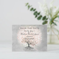 Arbre oiseau mariage coeur feuille rose dogwood pâ