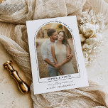 Carte Postale Faire-part Arc moderne Boho Arch avec photo Enregistrer la da<br><div class="desc">Créez une carte de date unique avec cette arche moderne avec design photo! Ajoutez simplement votre photo et changez le libellé. Modifiez facilement les couleurs de tous les éléments et arrière - plan pour correspondre à votre palette de couleurs !</div>