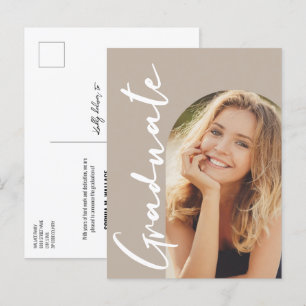 Carte Postale Faire-part Arc moderne Graduate Photo tonalité Terre personna