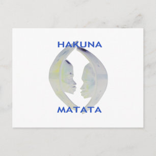 Carte Postale Faire-part Architecture africaine Hakuna Matata