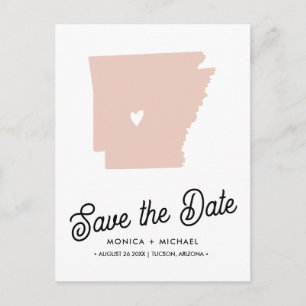 Carte Postale Faire-part ARKANSAS State Destination Wedding - N'IMPORTE QUE