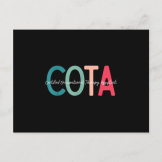 Carte Postale Faire-part Assistant certifié en ergothérapie pour OT Mo