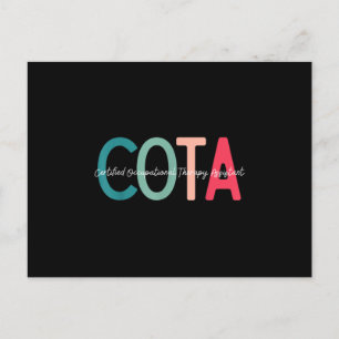 Carte Postale Faire-part Assistant de thérapie certifiée