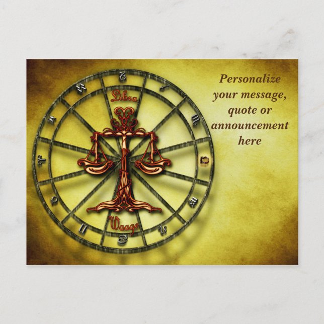 Carte Postale Faire-part Astrologie Librairie Horoscope Message personnalis (Devant)