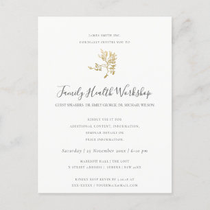 CARTE POSTALE FAIRE-PART ATELIER EUCALYPTUS ROSE ROSE PÂLE KRAFT