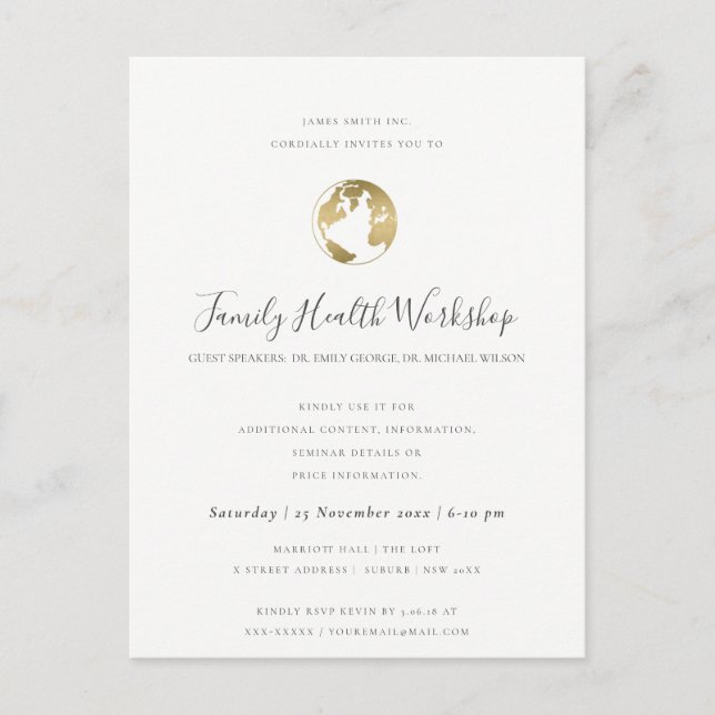 CARTE POSTALE FAIRE-PART ATELIER EUCALYPTUS ROSE ROUGE NOIR PINK (Devant)