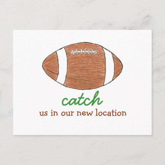 Carte Postale Faire-part "Attrapez-nous dans notre nouvel emplacement" chan (Devant)