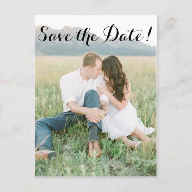 Carte Postale Faire-part Aventure Enregistrer la date (Devant)