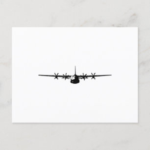 Carte Postale Faire-part Avion militaire C-130 Hercules