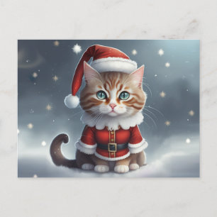 Carte Postale Faire-part Avoir un Noël parfait ~ Meow ^-^