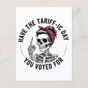 Carte Postale Faire-part Ayez la journée Tarrafic que vous avez votée contr