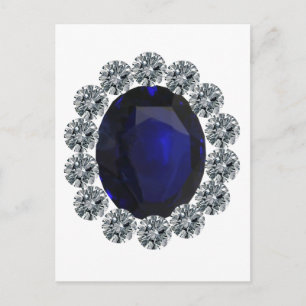 Carte Postale Faire-part Bague de fiançailles de Madame Diana