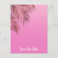 Bahama Breeze Copper Palm Rose Save The Date