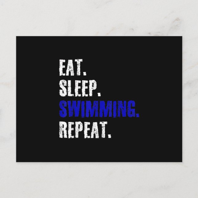 Carte Postale Faire-part Baignade Et Baignade Concevoir Un Cadeau D'Été (Devant)