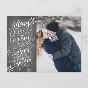 Carte Postale Faire-part Baisers Joyeux Vœux Chaleureux Sauvegarder La Date