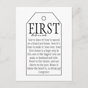 Carte Postale Faire-part Balises cadeaux Mariage en bouteille de vin - Firs