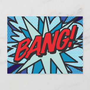Carte Postale Faire-part Bande dessinée Pop Art BANG