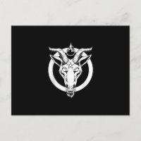 Baphomet de chèvre foncée, Satanique Lucifer Beelz