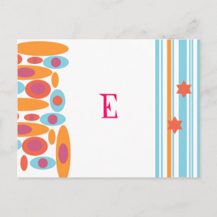 Carte Postale Faire-part Bat mitzvah hip Enregistrer la date