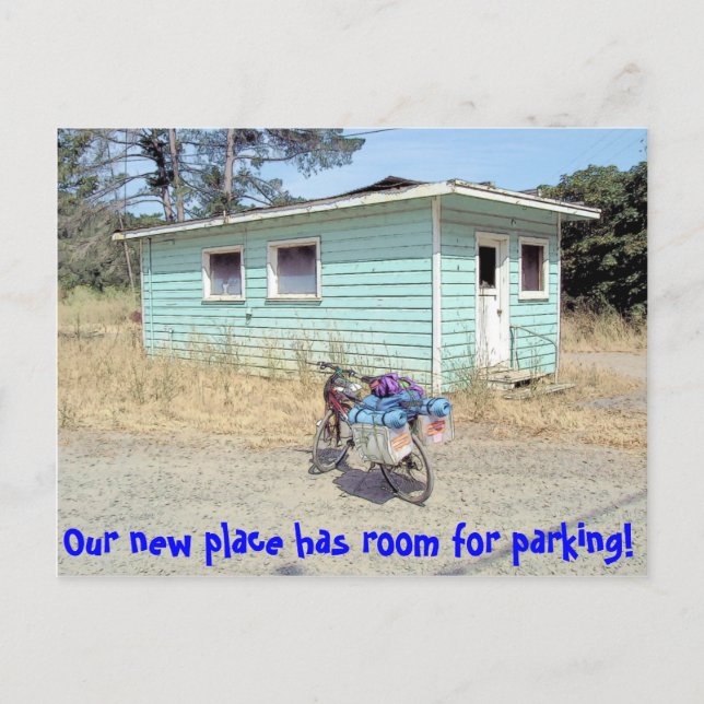 Carte Postale Faire-part Beaucoup de stationnement amusant changement d'adr (Devant)