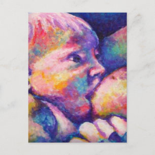 Carte Postale Faire-part Bébé allaité