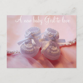 Carte Postale Faire-part Bébé fille