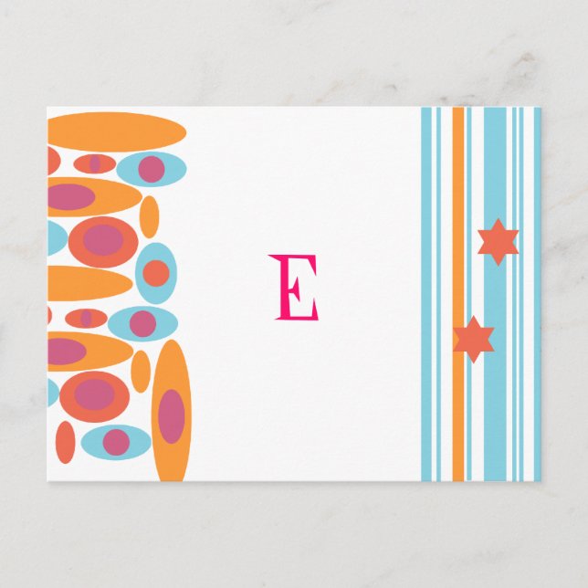 Carte Postale Faire-part Belle Bat Mitzvah Enregistrer la Date (Devant)