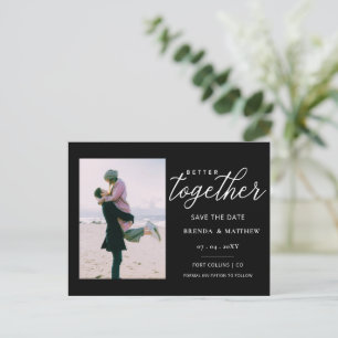 Carte Postale Faire-part Better Together Minimalist Photo Save the Date