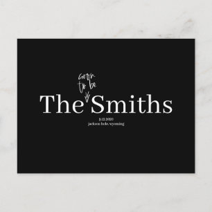 Carte Postale Faire-part Bientôt être un mariage forgeron Enregistrer la da