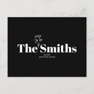 Carte Postale Faire-part Bientôt les Smiths Photo Enregistrer la date