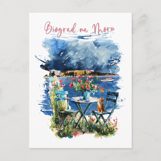 Carte Postale Faire-part Biograd na moru 3 (Devant)