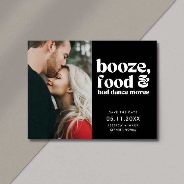 Carte Postale Faire-part Bizarre photo Mariage Enregistrer la date (Funny Wedding Photo Save the Date Postcards)