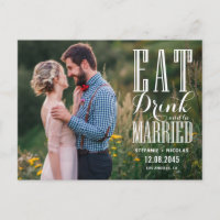 Black Eat Drink and Be Married Photo Enregistrer l