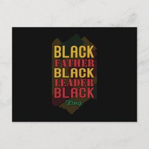 Carte Postale Faire-part Black Père Black Leader Black King