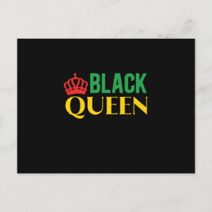 Carte Postale Faire-part Black Queen Black Woman