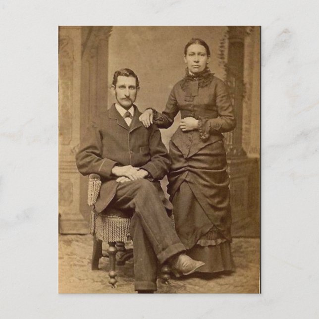 Carte Postale Faire-part Bliss nouvellement mariés (Devant)