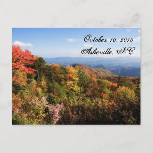 Carte Postale Faire-part Blue Ridge Mountains Sauvez la date