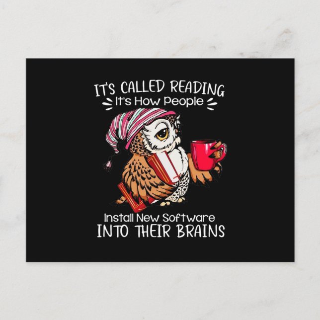 Carte Postale Faire-part Book Lover (Devant)