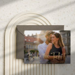 Carte Postale Faire-part Book the Tickets Faux Gold Wedding Save the Date<br><div class="desc">This simple and elegant photo save the date card for your destination wedding feobjets modern casual faux gold scrithat says "Book the Tickets" More information fits onto the back, with a black illustration of a world map to make this perfect for a wedding where people will be able to travel...</div>