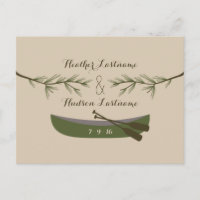 Branches de feuillus persistants + Canot Rustique 
